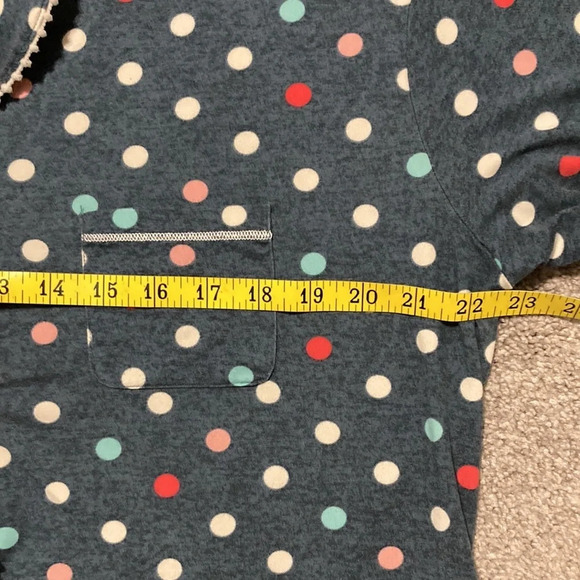 Cuddl Duds Polka Dot Long Sleeve Button Front Pajamas L - Picture 12 of 16